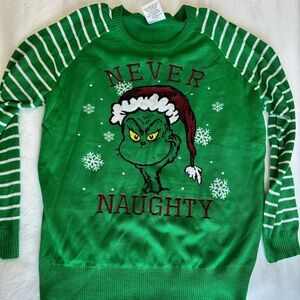Green Grinch Christmas Sweater